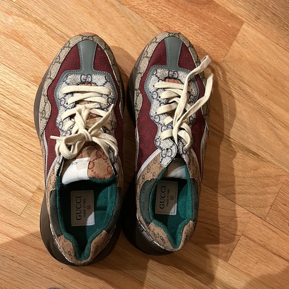 Gucci Colab men’s sneakers RARE all design into one size 8+ designers shoes - Picture 5 of 7